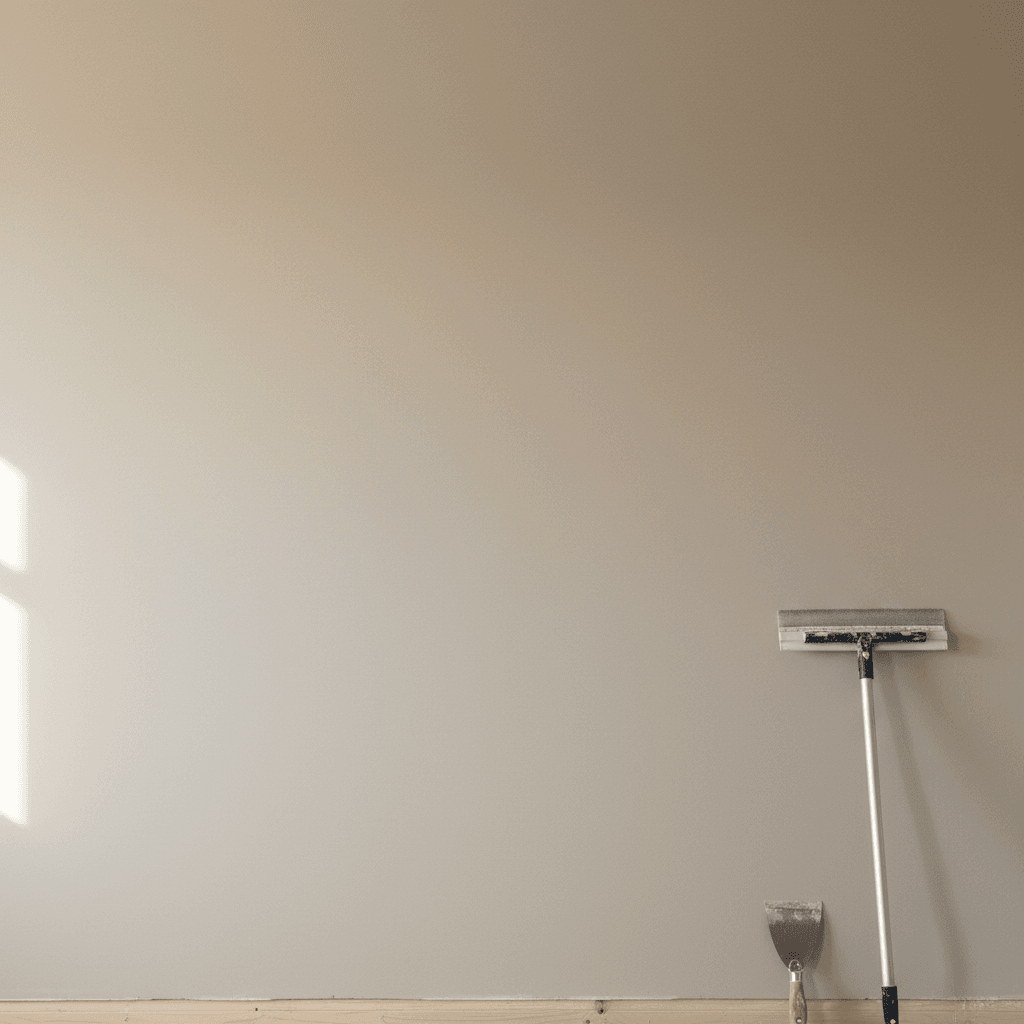 Drywall installation and finishing work in progress